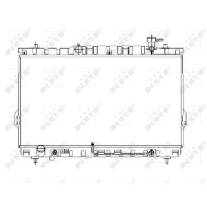 Hladnjak, hlađenje motora NRF NRF 53646 IC-AE57AF
