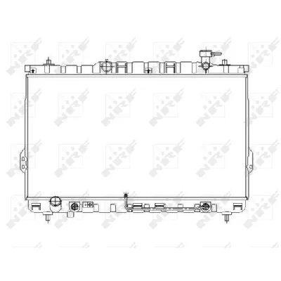Hladnjak, hlađenje motora NRF NRF 53646 IC-AE57AF