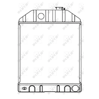Hladnjak, hlađenje motora NRF NRF 53660 IC-C3B632