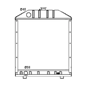 Hladnjak, hlađenje motora NRF NRF 53664 IC-C3B636