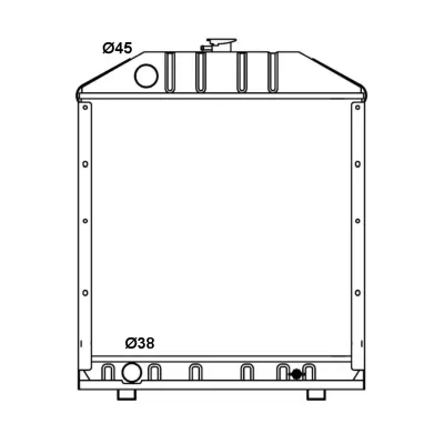 Hladnjak, hlađenje motora NRF NRF 53664 IC-C3B636