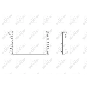 Hladnjak, hlađenje motora NRF NRF 53665 IC-C2FF93