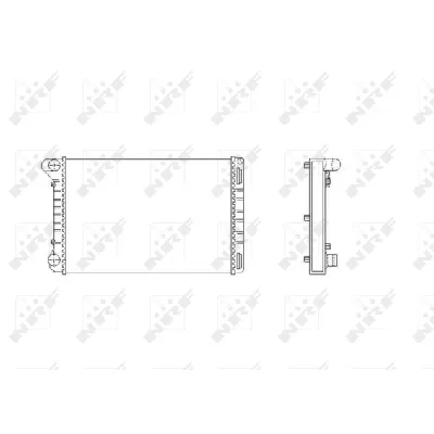 Hladnjak, hlađenje motora NRF NRF 53665 IC-C2FF93