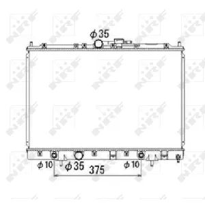 Hladnjak, hlađenje motora NRF NRF 53686 IC-C3CB24