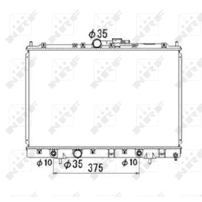 Hladnjak, hlađenje motora NRF NRF 53686 IC-C3CB24