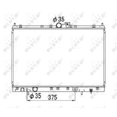 Hladnjak, hlađenje motora NRF NRF 53690 IC-C2FF9B