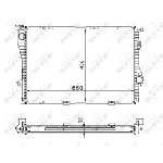 Hladnjak, hlađenje motora NRF NRF 53722 IC-C2FFA6