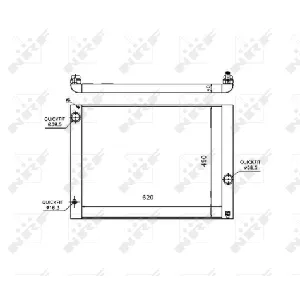 Hladnjak, hlađenje motora NRF NRF 53724 IC-BC4E40