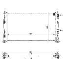 Hladnjak, hlađenje motora NRF NRF 53733 IC-C2FFAF