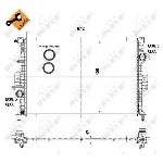 Hladnjak, hlađenje motora NRF NRF 53737 IC-B782A5