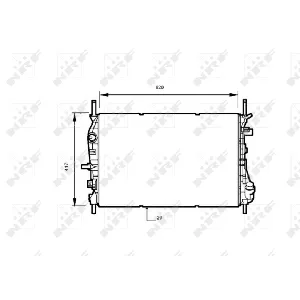 Hladnjak, hlađenje motora NRF NRF 53741 IC-C2FFB5