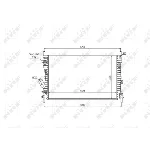 Hladnjak, hlađenje motora NRF NRF 53743 IC-C2FFB6