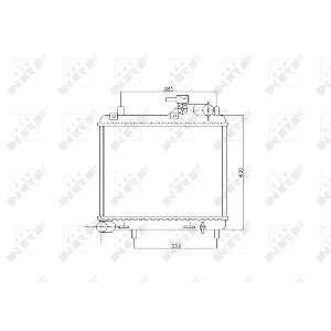 Hladnjak, hlađenje motora NRF NRF 53745 IC-C2FFB8