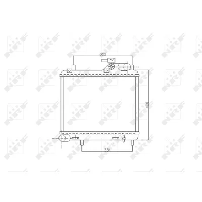 Hladnjak, hlađenje motora NRF NRF 53745 IC-C2FFB8