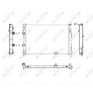 Hladnjak, hlađenje motora NRF NRF 53757 IC-C2FFBD