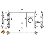 Hladnjak, hlađenje motora NRF NRF 53777 IC-C2FFC2