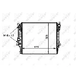 Hladnjak, hlađenje motora NRF NRF 53805 IC-C2FFCA