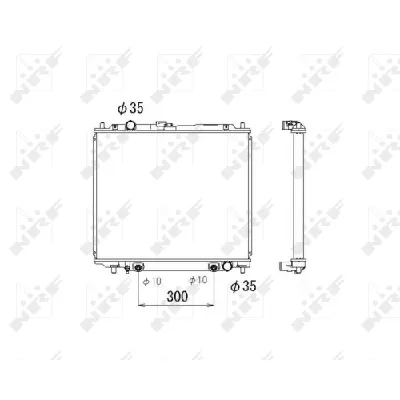 Hladnjak, hlađenje motora NRF NRF 53810 IC-C2FFCC