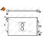 Hladnjak, hlađenje motora NRF NRF 53813 IC-BB3E43