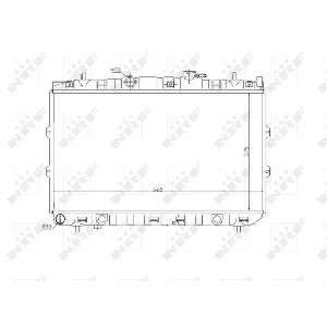 Hladnjak, hlađenje motora NRF NRF 53819 IC-C2FFD1