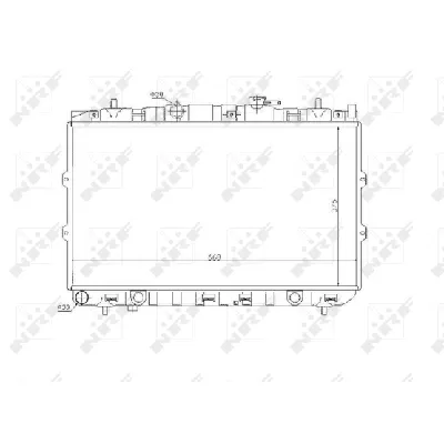 Hladnjak, hlađenje motora NRF NRF 53819 IC-C2FFD1
