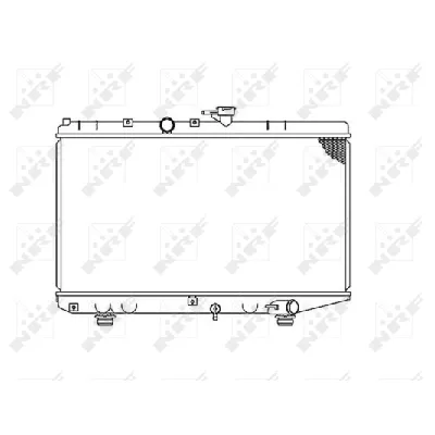Hladnjak, hlađenje motora NRF NRF 53828 IC-C3CA24