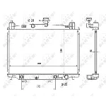 Hladnjak, hlađenje motora NRF NRF 53850 IC-C3CB1C