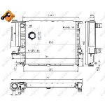 Hladnjak, hlađenje motora NRF NRF 53852 IC-C2FFDF
