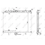 Hladnjak, hlađenje motora NRF NRF 53861 IC-C2FFE2