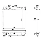 Hladnjak, hlađenje motora NRF NRF 53881 IC-C3CB5E