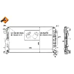 Hladnjak, hlađenje motora NRF NRF 53885 IC-C0C258