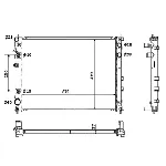 Hladnjak, hlađenje motora NRF NRF 53887 IC-C01C0E