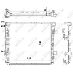 Hladnjak, hlađenje motora NRF NRF 53895 IC-C3FEBF