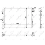 Hladnjak, hlađenje motora NRF NRF 53901 IC-C3CA09