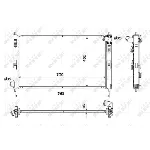 Hladnjak, hlađenje motora NRF NRF 53906 IC-C3CB29