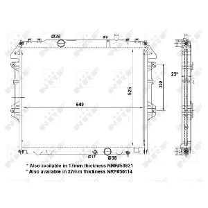 Hladnjak, hlađenje motora NRF NRF 53921A IC-DEB3D2