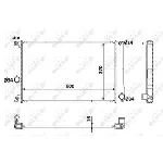 Hladnjak, hlađenje motora NRF NRF 53926 IC-C3CB8B