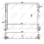 Hladnjak, hlađenje motora NRF NRF 53928 IC-C3CA0B