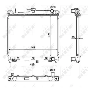 Hladnjak, hlađenje motora NRF NRF 53930 IC-C3CB67