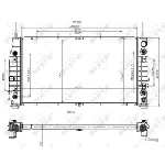 Hladnjak, hlađenje motora NRF NRF 53954 IC-BFFCE3