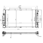 Hladnjak, hlađenje motora NRF NRF 53954 IC-BFFCE3