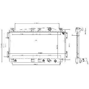 Hladnjak, hlađenje motora NRF NRF 53955 IC-BFFCE4