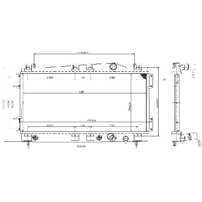 Hladnjak, hlađenje motora NRF NRF 53955 IC-BFFCE4