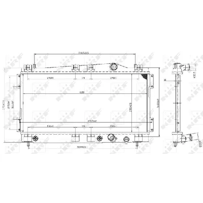 Hladnjak, hlađenje motora NRF NRF 53955 IC-BFFCE4