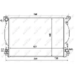 Hladnjak, hlađenje motora NRF NRF 53957 IC-BFFCE6