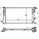 Hladnjak, hlađenje motora NRF NRF 53963 IC-BFFCEC