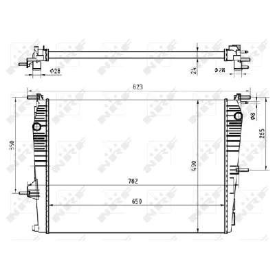 Hladnjak, hlađenje motora NRF NRF 53965 IC-BFFCEE