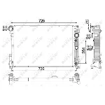 Hladnjak, hlađenje motora NRF NRF 53968 IC-BFFCF1