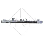 Hladnjak, hlađenje motora NRF NRF 53970 IC-C0E840
