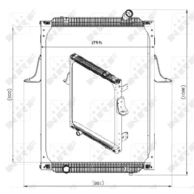 Hladnjak, hlađenje motora NRF NRF 539700 IC-D24531